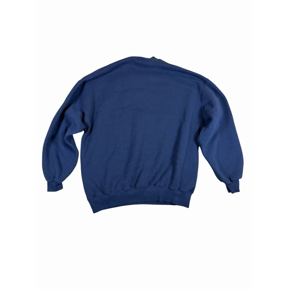 Vintage Russell Athletic Sweatshirt Mens XL Blue Crewneck USA Made 90s Blank